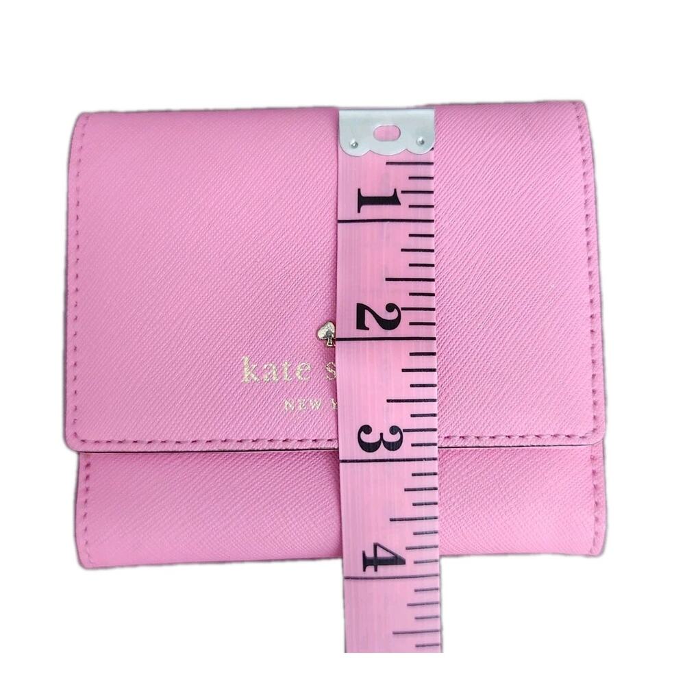 Kate Spade New York Cedar Street Tavvy Wallet Pink Leather 4.5x4 In Pre-owned - Picture 9 of 10